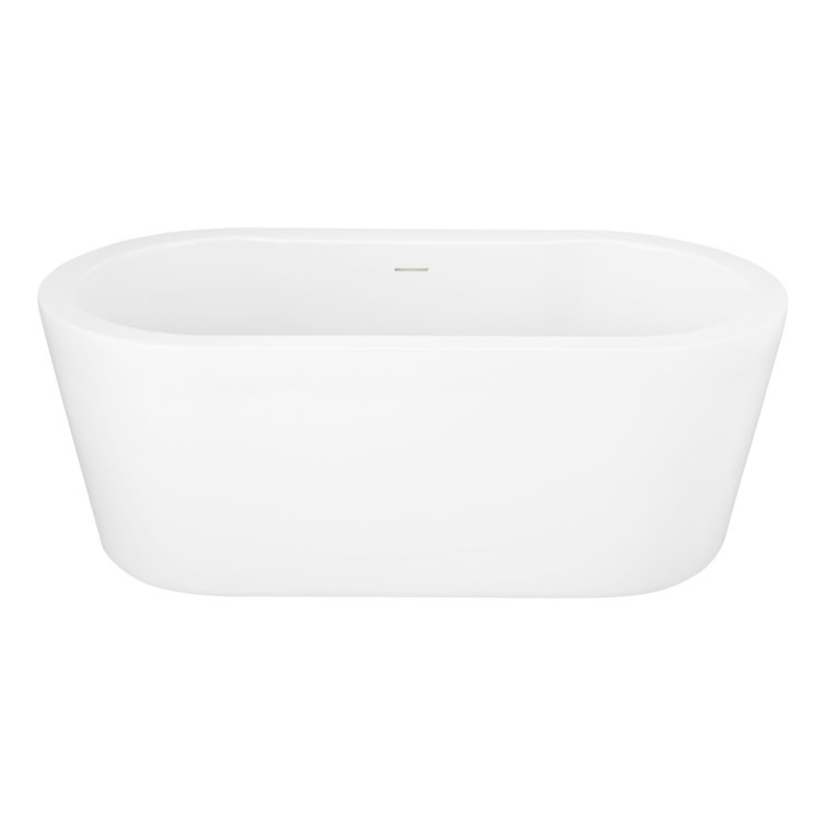 Boone 51" White Acrylic Freestanding Soaking Tub