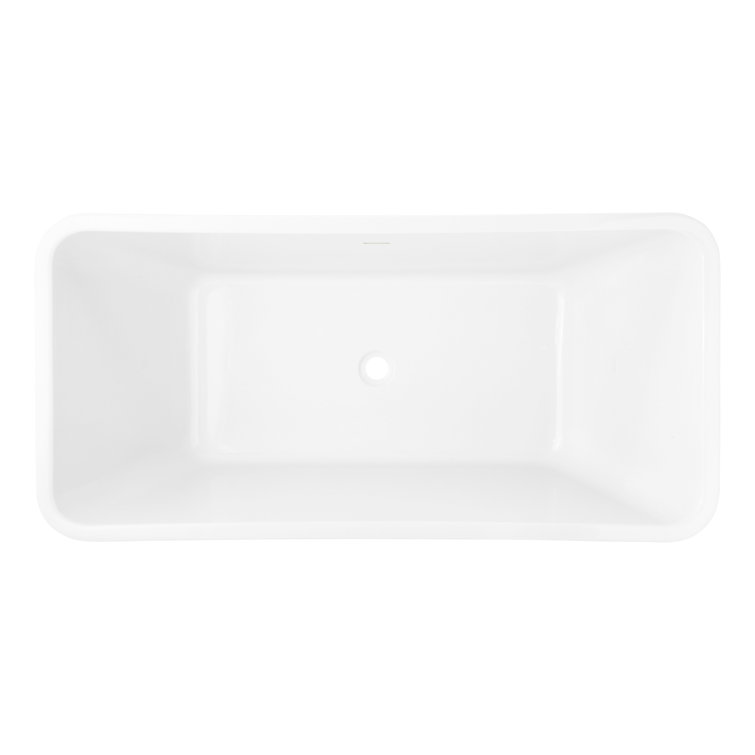 Baxter 53" White Acrylic Free Standing Soaking Tub