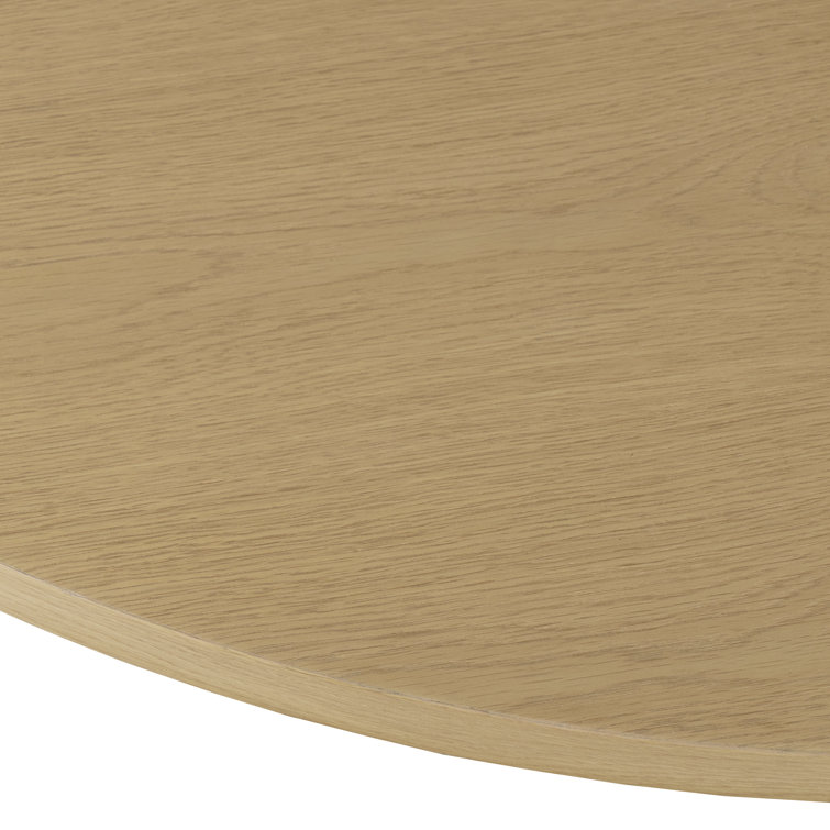 Auden 60" Natural Wood Round Mid-Century Modern Dining Table