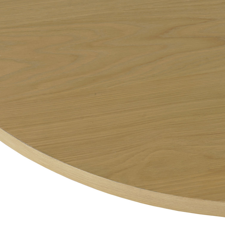 Auden 48" Natural Rubberwood Round Pedestal Dining Table