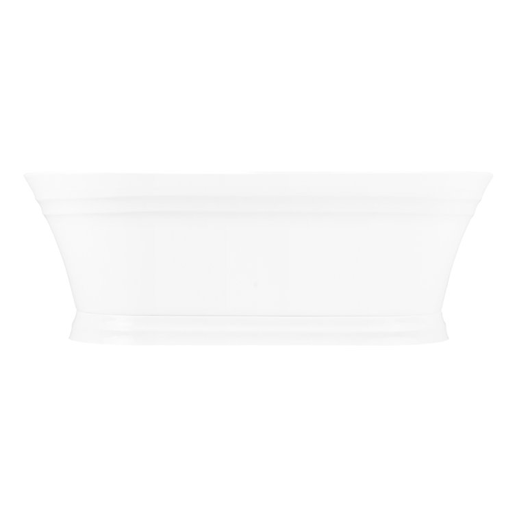 Odenwald 59" White Acrylic Free Standing Soaking Tub