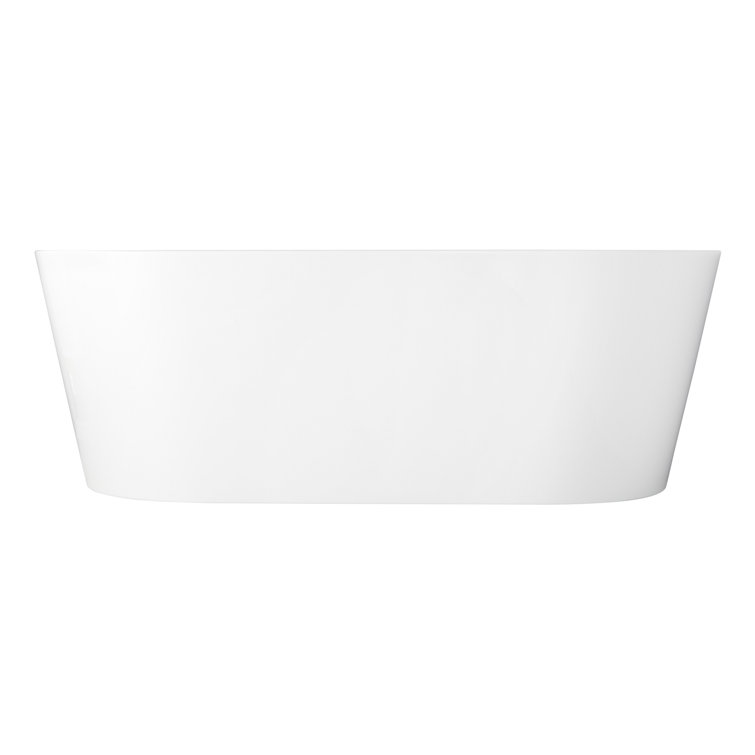 Arrington 59" White Acrylic Freestanding Soaking Tub