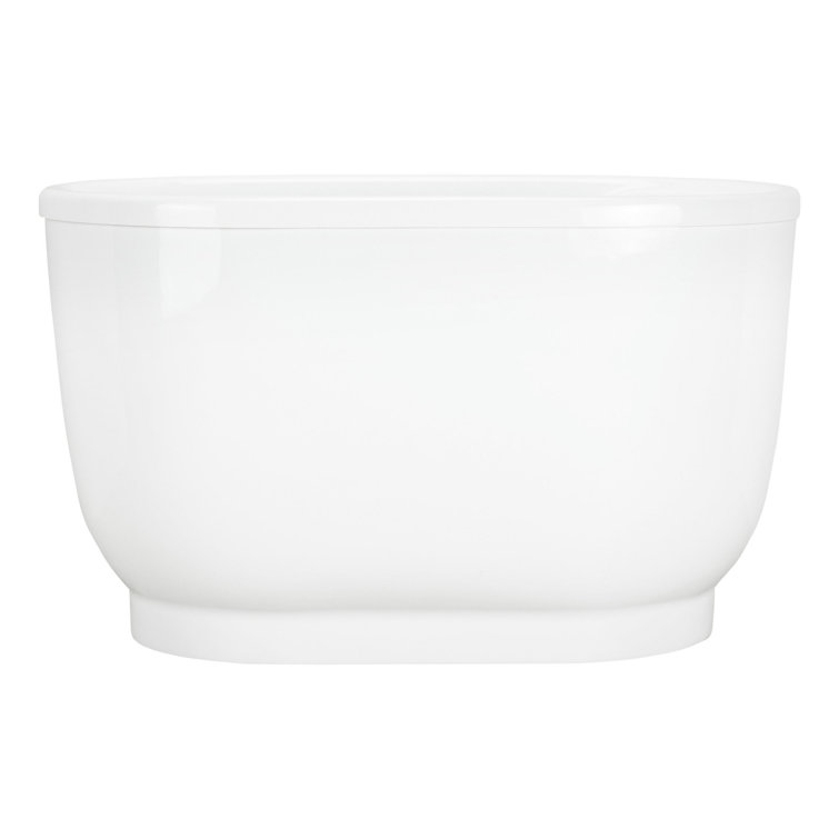 Pelion 47" White Acrylic Freestanding Soaking Tub