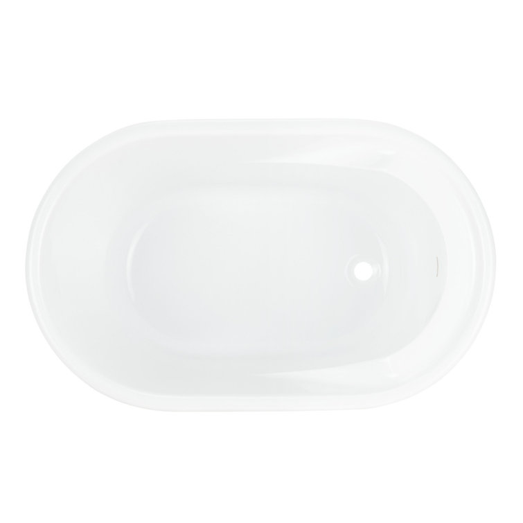 Pelion 47" White Acrylic Freestanding Soaking Tub