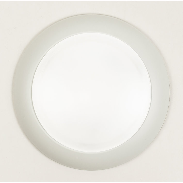 Sleek White Acrylic LED Flush Mount for Indoor/Outdoor Use