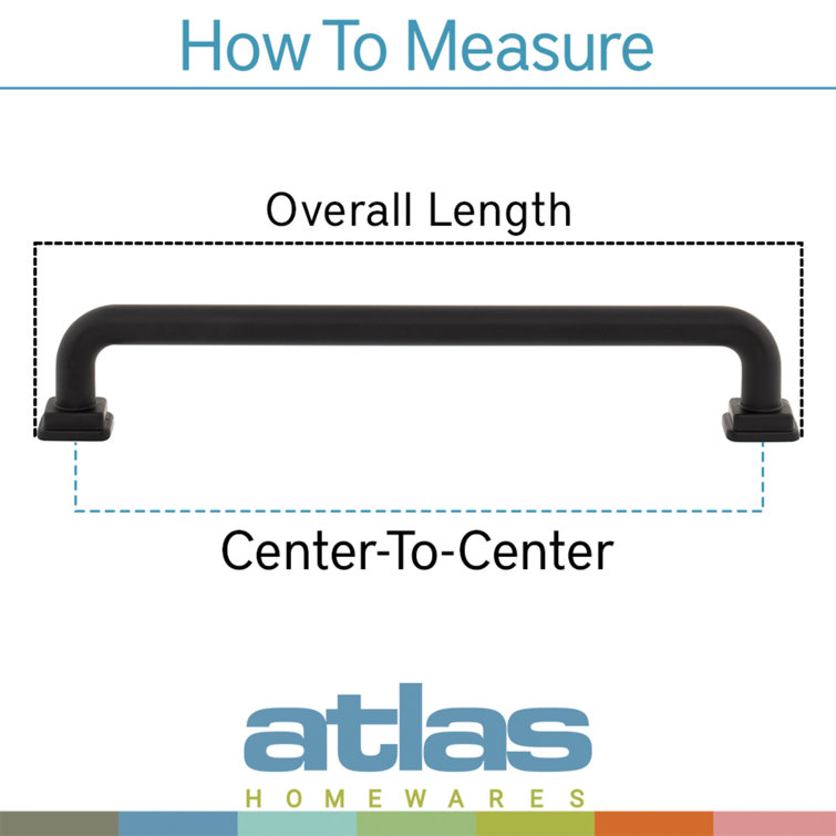 Slate 3" Center-to-Center Arch Bar Pull with Mounting Hardware