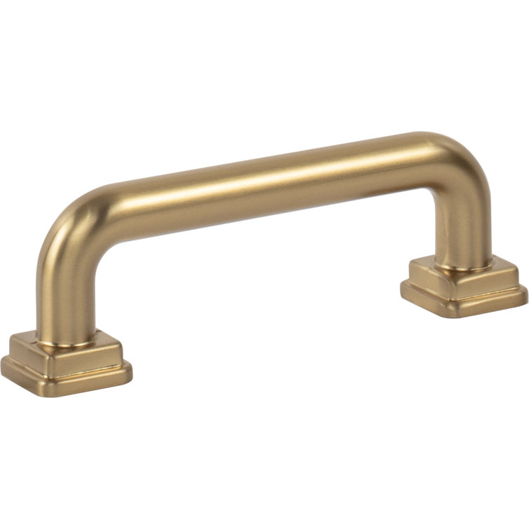Warm Brass Arch Bar Pull with Mounting Hardware