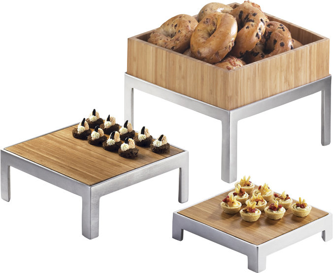 Square Bamboo Cheese Board with Transformative Style 10"x10"