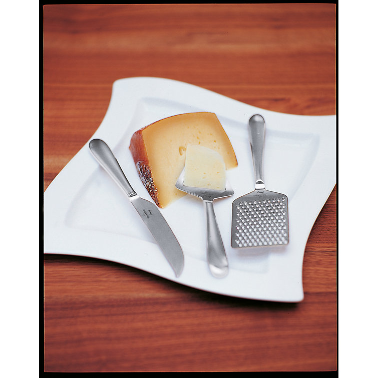 Silver Stainless Steel Flat Cheese Grater with Container