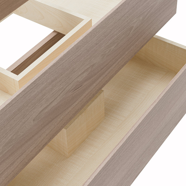 Vanilla Oak 35" Wall-Mount Floating Single Vanity Base