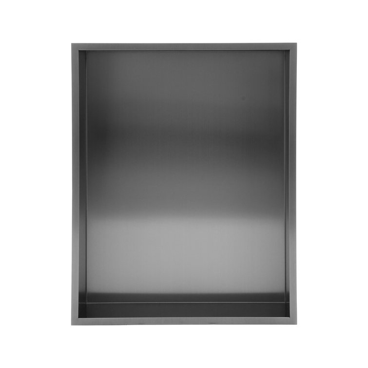 Matte Black Stainless Steel Shower Wall Niche