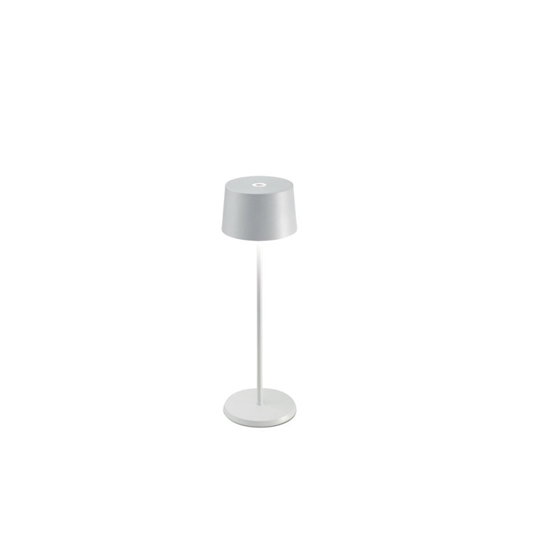 White Cordless Touch LED Outdoor Table Lamp