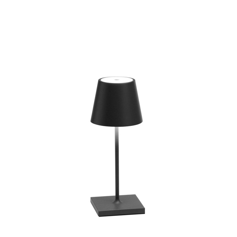 Dark Grey Cordless Touch Outdoor Table Lamp