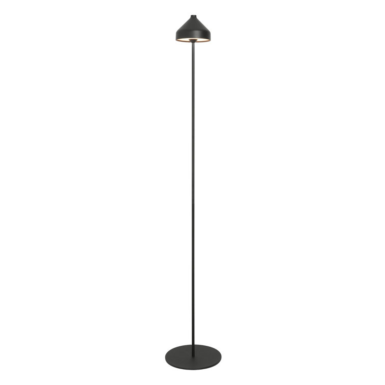 Amelie Black Cordless Outdoor Touch Floor Lamp