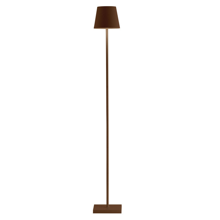 Rust Adjustable Cordless Outdoor LED Floor Lamp