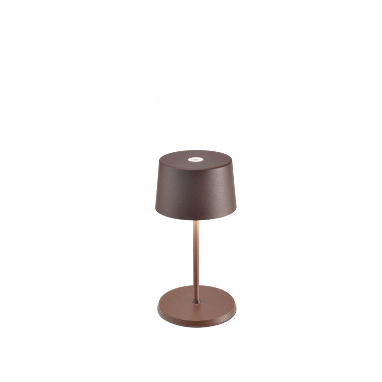 Rust Cordless Touch Control Mini Table Lamp