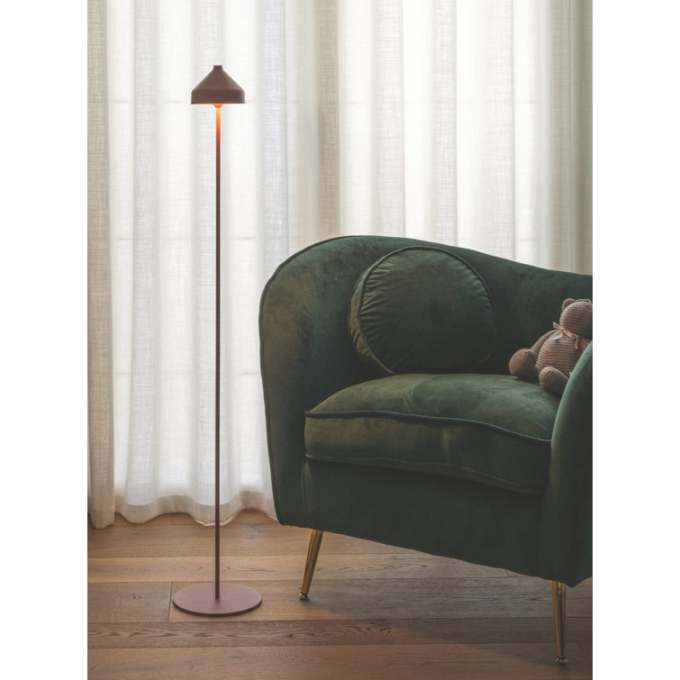 Amelie White Cordless Outdoor Touch Floor Lamp