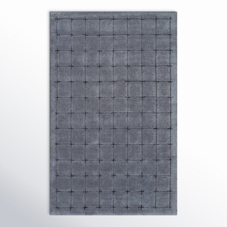 Mallory Blue Hand Tufted Wool 8' x 10' Area Rug