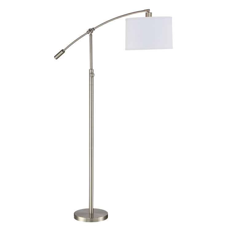 Arcadia Adjustable Arc 65'' White Floor Lamp