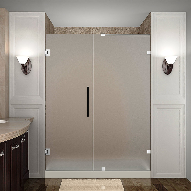 Nautis 72'' Clear Tempered Glass Frameless Shower Door