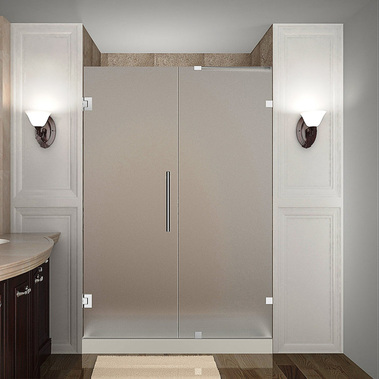 Nautis 72'' Clear Tempered Glass Frameless Shower Door