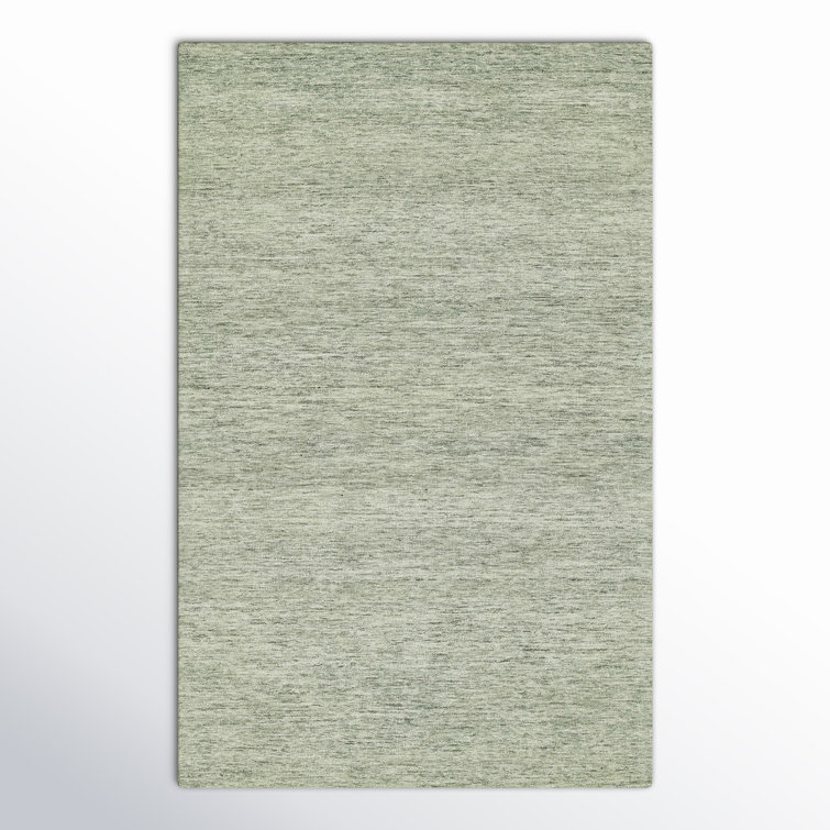 Sage Hand-Tufted Wool Rectangular Area Rug 3'6" x 5'6"