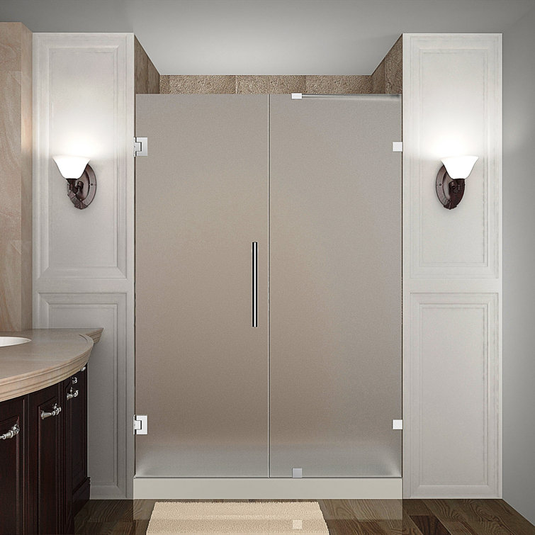 Nautis 72'' Clear Tempered Glass Frameless Shower Door