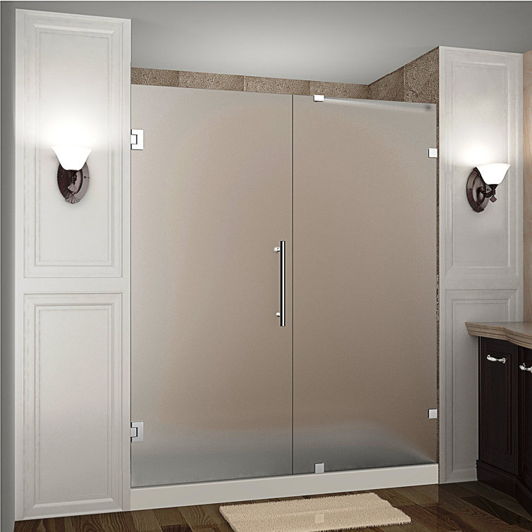 Nautis 72'' Clear Tempered Glass Frameless Shower Door