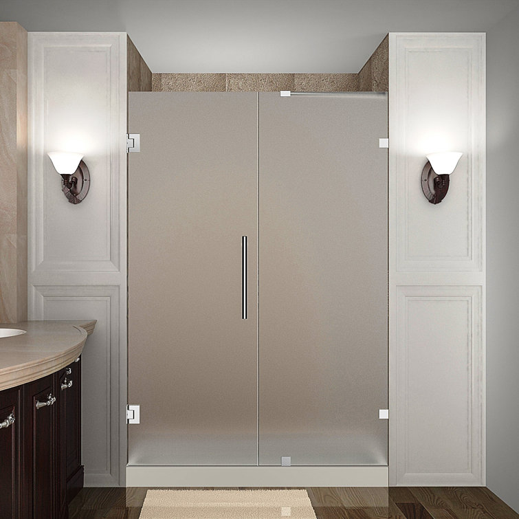 Nautis 72'' Clear Tempered Glass Frameless Shower Door