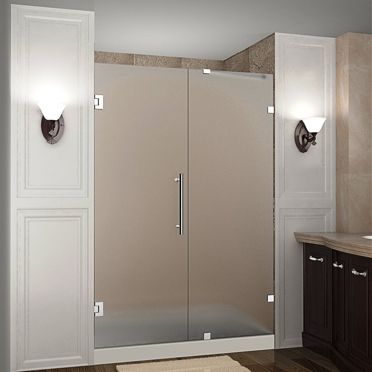 Nautis 72'' Clear Tempered Glass Frameless Shower Door