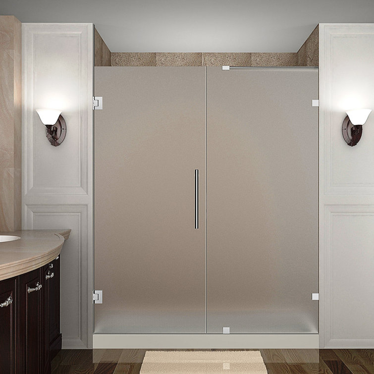 Nautis 72'' Clear Tempered Glass Frameless Shower Door