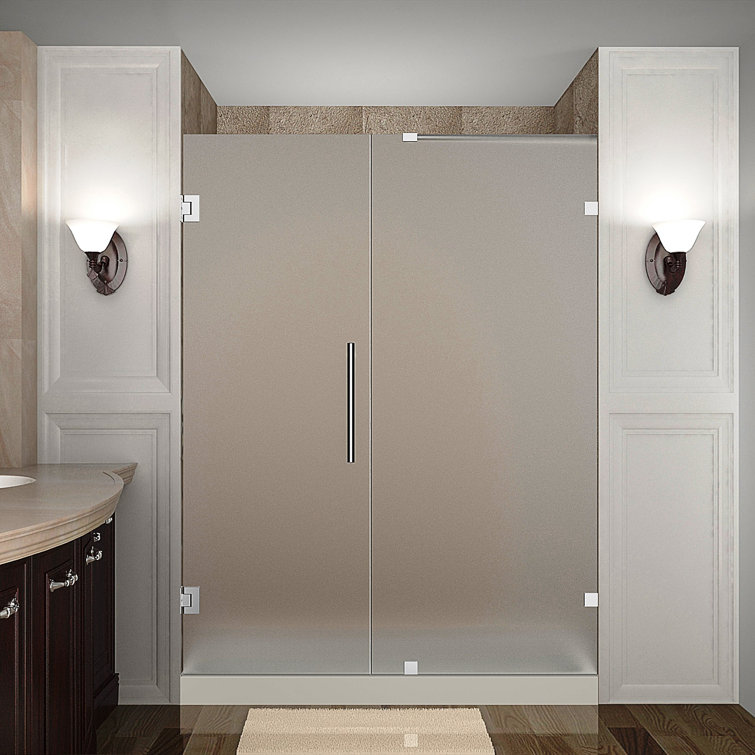 Nautis 72'' Clear Tempered Glass Frameless Shower Door