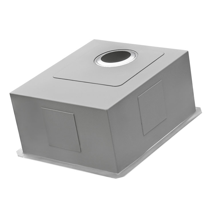 Brushed Stainless Steel Undermount Single Bowl Bar Prep Sink