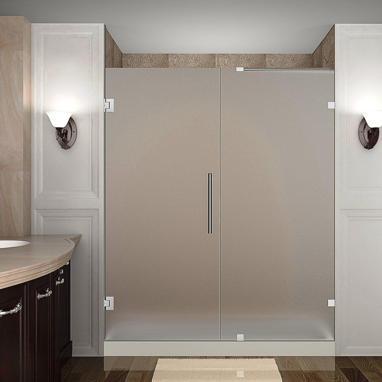 Nautis 72'' Clear Tempered Glass Frameless Shower Door