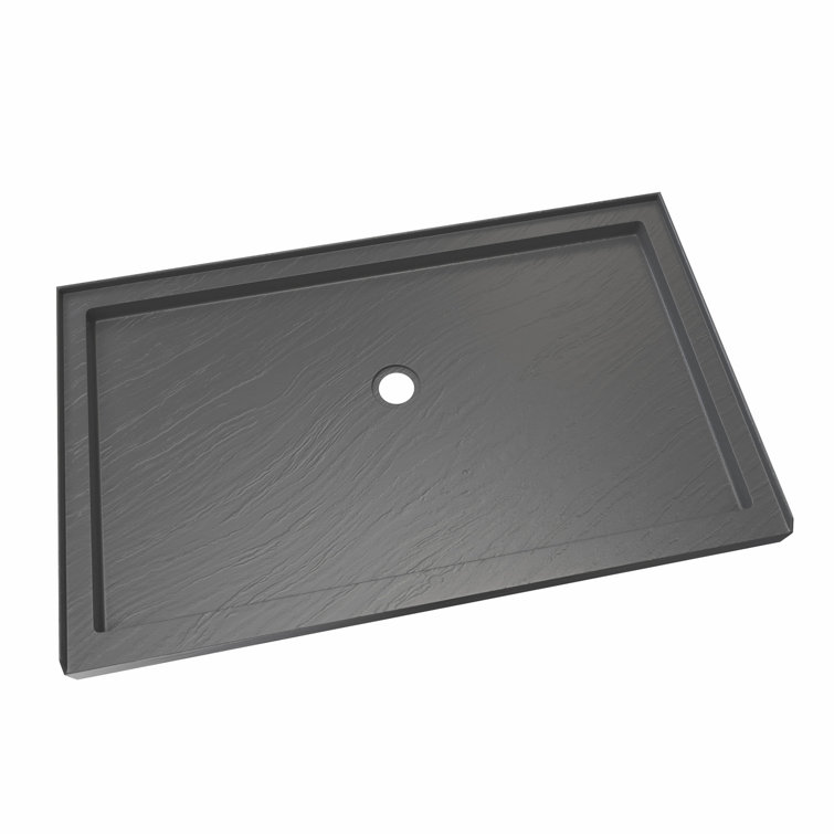 Slimline 30" x 60" Slate Gray Acrylic Shower Base