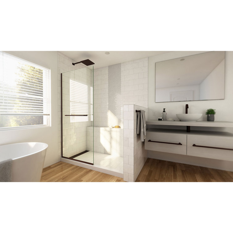 Linea 30" x 72" Frameless Shower Screen in Oil Rubbed Bronze
