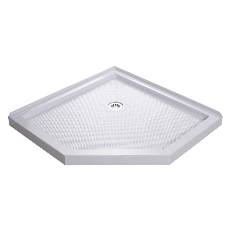 SlimLine 36" White Neo-Angle Acrylic Shower Base