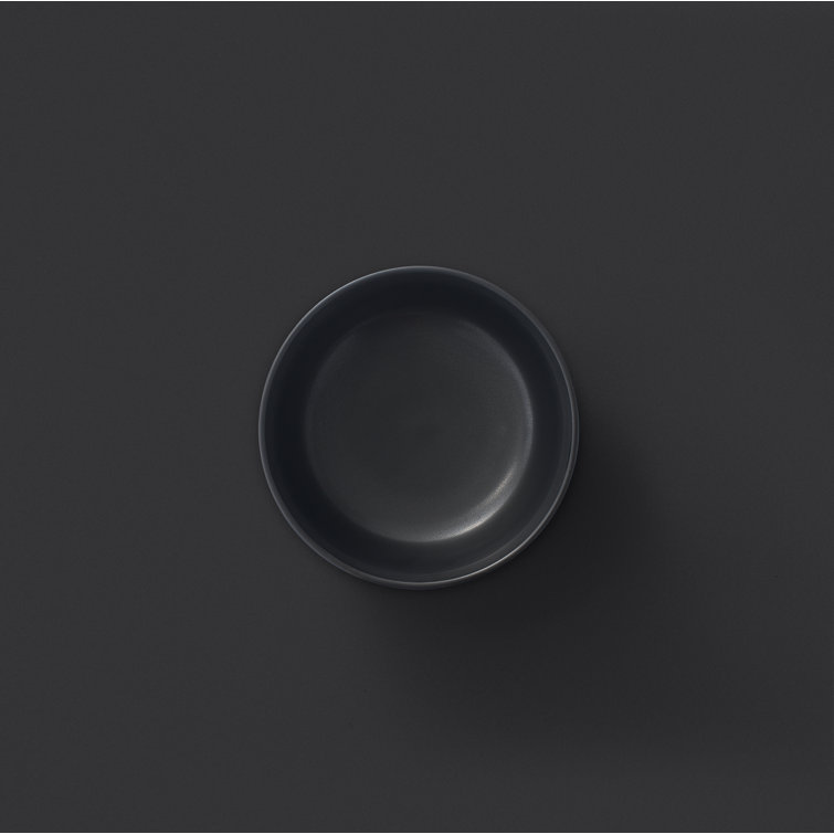 Matte Black Ceramic 18-Piece Dinnerware Set for 6