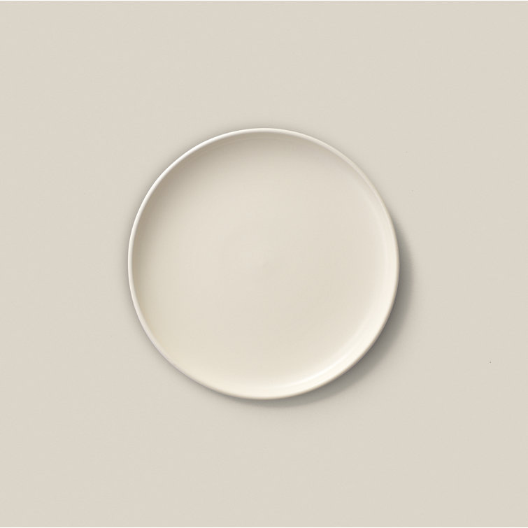 Matte Linen Ceramic 8" Salad and Dessert Plate Set