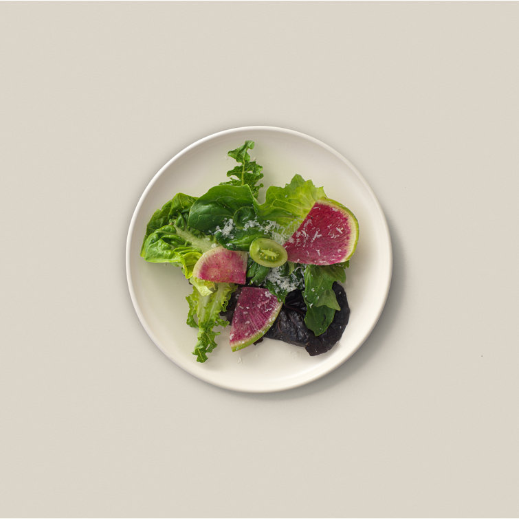 Matte Linen Ceramic 8" Salad and Dessert Plate Set