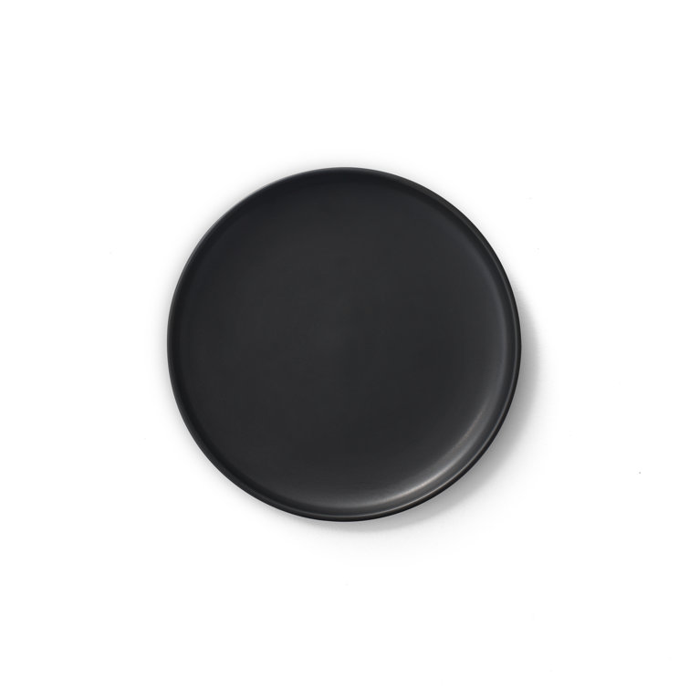 Matte Black Ceramic 18-Piece Dinnerware Set for 6