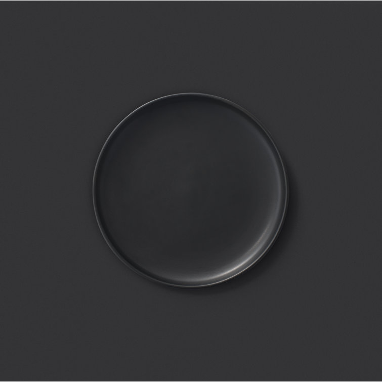 Matte Black Ceramic 18-Piece Dinnerware Set for 6