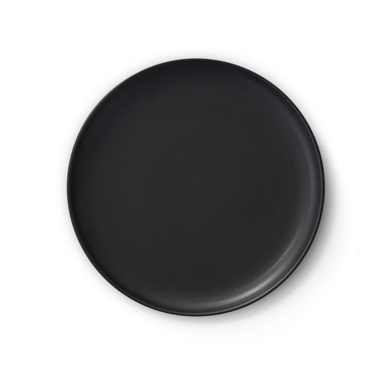 Matte Black Ceramic 18-Piece Dinnerware Set for 6
