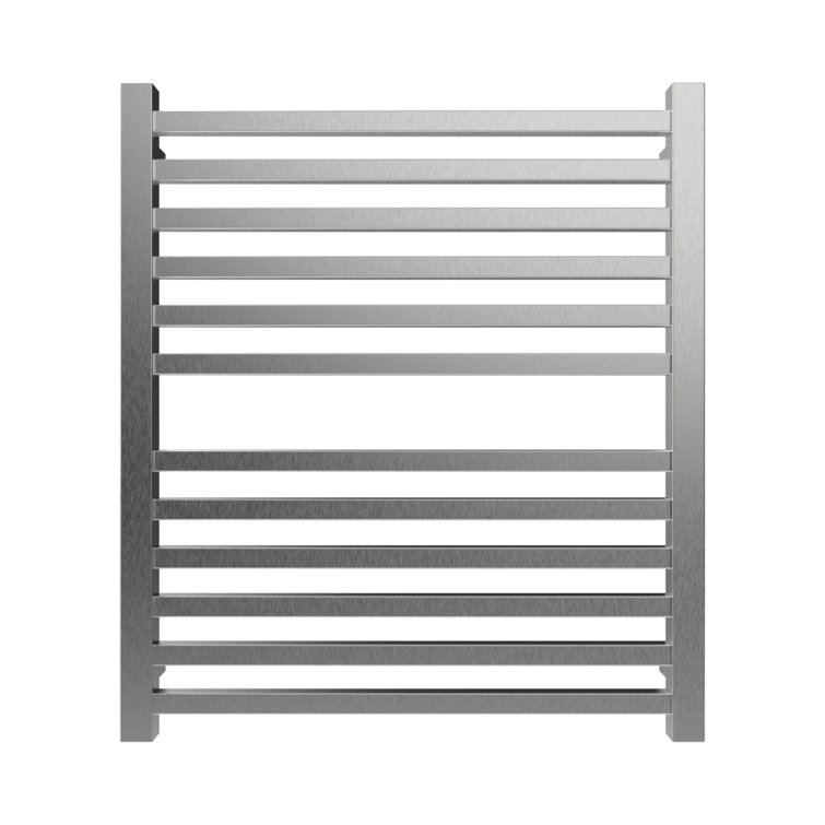 Polished Nickel Modern Wall Mount Electric Towel Warmer