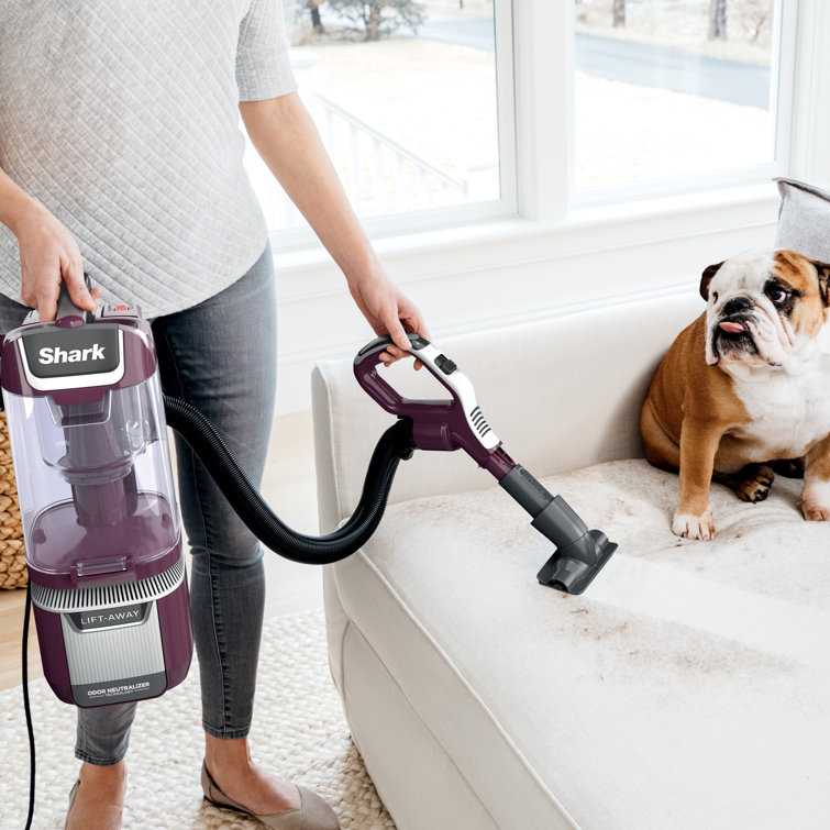 Wine Purple Lightweight Convertible Upright Vacuum with HEPA Filter