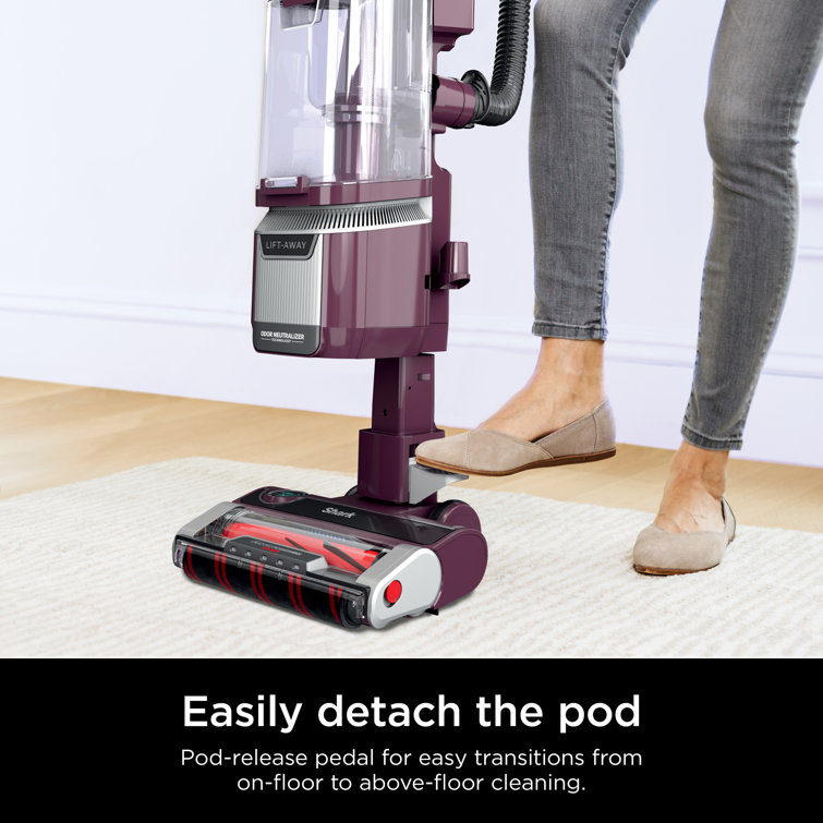 Wine Purple Lightweight Convertible Upright Vacuum with HEPA Filter