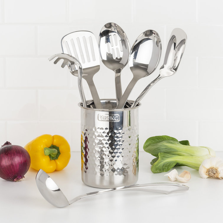 Viking Silver Stainless Steel 6-Piece Kitchen Utensil Set