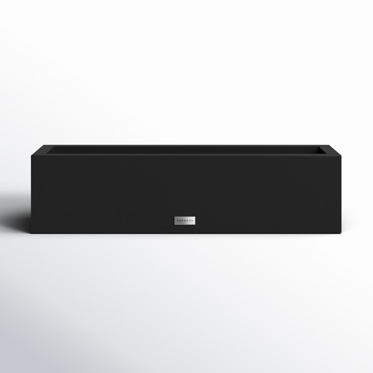 Black 36'' Recycled Plastic Window Box Planter