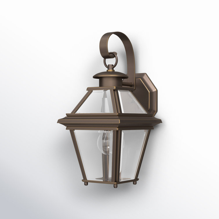 Burlington Antique Bronze Dimmable Wall Lantern Sconce