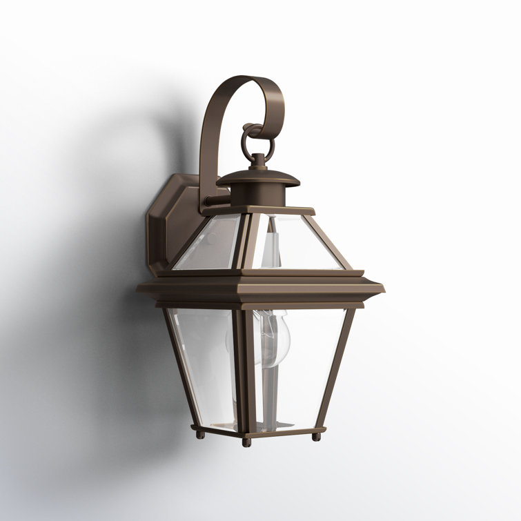 Burlington Antique Bronze Dimmable Wall Lantern Sconce